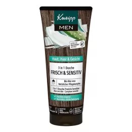 KNEIPP MEN 3in1 suihku tuore &amp; herkkä, 200 ml