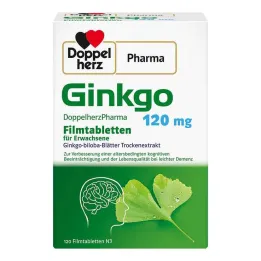 Ginkgo DoppelherzPharma 120 mg kalvopäällysteiset tabletit, 120 kpl