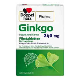 Ginkgo DoppelherzPharma 240 mg kalvopäällysteiset tabletit, 30 kpl