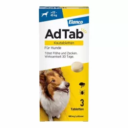 ADTAB 900 mg purutabletit koirille &gt;22-45 kg 3 kpl purutablettia, 3 kpl