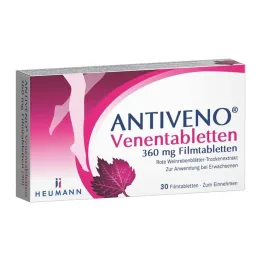 ANTIVENO Laskimotabletit 360 mg kalvopäällysteisiä tabletteja, 30 kpl