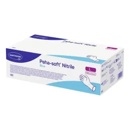 Peha-Soft nitriilinsiniset tutkimushanskat ei-steriilit pf L, 150 kpl