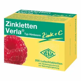 Zinkletten Verla vadelmatabletit, 200 kpl