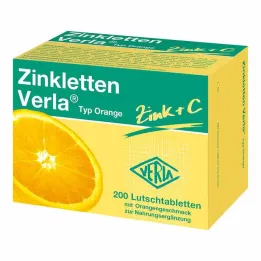Zinkletten Verla Oranssi imeskelytabletit, 200 kpl
