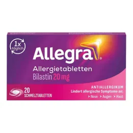 Allegra allergiatabletit 20 mg sulamistabletit, 20 kpl
