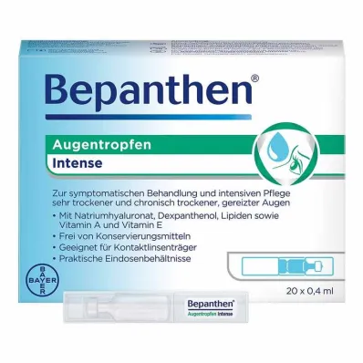Bepanthen silmätipat Intense EDO, 20x0,4 ml
