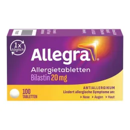 Allegra allergiatabletit 20 mg tabletit, 100 kpl