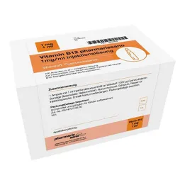 B12-vitamiini Pharmarissano 1 mg/ml injektioneste, ampulli, 10X1 ml
