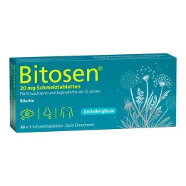 Bitosen 20 mg suussa hajoavat tabletit, 30 kpl