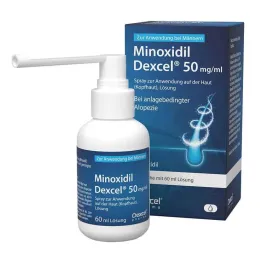 Minoxidil Dexcel 50 mg/ml suihke päänahalle, 60 ml