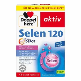 Doppelherz Selenium 120 2-vaiheiset Depot-tabletit, 45 kpl