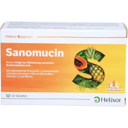 SANOMUCIN enterotabletit, kalvopäällysteiset, 60 kpl. Kalvopäällysteiset tabletit, mahamehua kestävät, 60 kpl