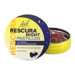 Bachin kukat alkuperäiset Rescura Night pastillit mustaherukka, 50 g