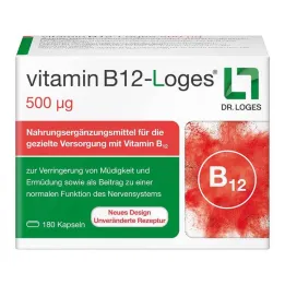 B12-vitamiini-Loges 500 µg kapselit, 180 kpl