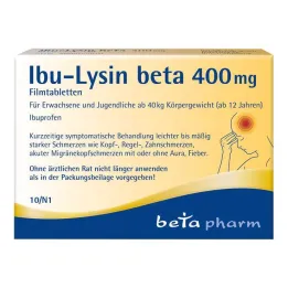 Ibu-Lysine beta 400 mg kalvopäällysteiset tabletit, 10 kpl