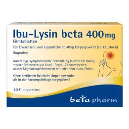 Ibu-Lysine beta 400 mg kalvopäällysteiset tabletit, 20 kpl