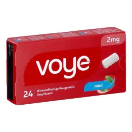 Voye Mint 2 mg vaikuttavaa ainetta sisältävä nikotiinipurukumi (24 kpl)