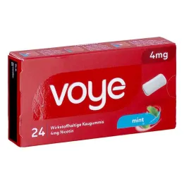 Voye Mint 4 mg vaikuttavaa ainetta sisältävä nikotiinipurukumi (24 kpl)