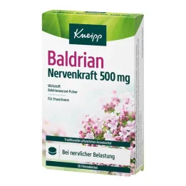 Kneipp Valerian Nerve Power 500 mg kalvopäällysteiset tabletit, 30 kpl
