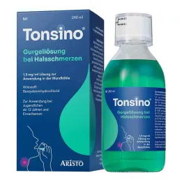 Tonsino kurkkuliuos kurkkukipuun, 240 ml