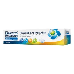 Biolectra Magnesium 250 mg Muscles & Bones Active purutabletit, 30 kpl