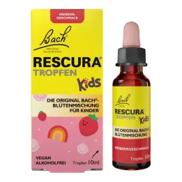 Alkuperäiset Bachin kukat Rescura Kids mansikkatipat alkoholittomat, 10 ml