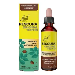 Bachin kukkia alkuperäinen Rescura drops alkoholiton suklaaminttu, 20 ml