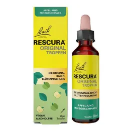 Bachin kukkia alkuperäinen Rescura drops alkoholiton omenaminttu, 20 ml