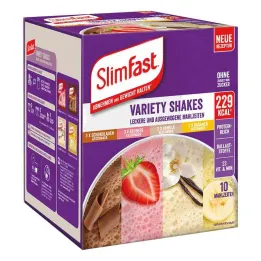 Slim Fast Powder -näytepakkaus sekoitettuna (368 g)