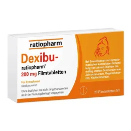 Dexibu-ratiopharm 200 mg kalvopäällysteiset tabletit, 20 kpl