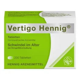 Vertigo Hennig tabletit, 200 kpl