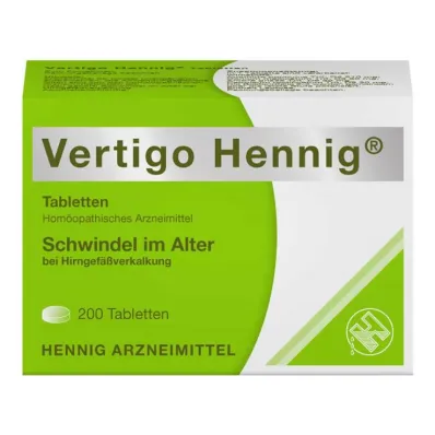 Vertigo Hennig tabletit, 200 kpl
