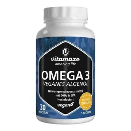 Omega-3 vegaaninen leväöljy suuriannoksiset kapselit, 30 kpl