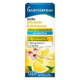 Klosterfrau kuumat sitruuna-echinacea sokerittomat rakeet, 12X4 g