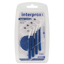 Interprox plus superkartiomainen sininen hammasväliharja, 4 kpl