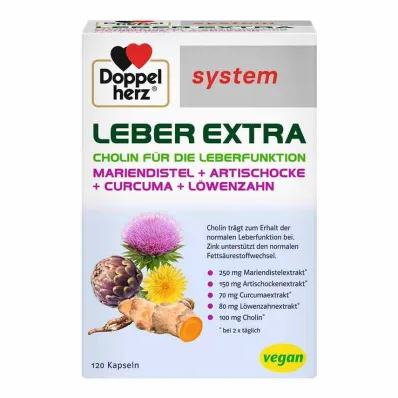 Doppelherz Liver Extra -järjestelmän kapselit, 120 kpl