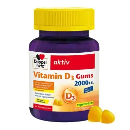 Doppelherz D3-vitamiini 2000 I.E. purukumit, 40 kpl