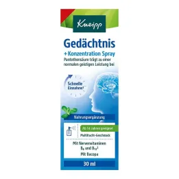 Kneipp-muisti + keskittymissuihke, 30 ml
