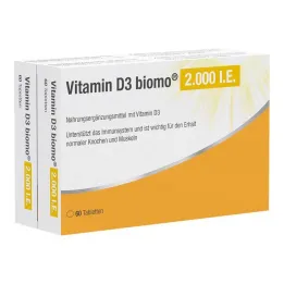 D3-vitamiini Biomo 2000 IU tabletit, 120 kpl