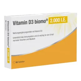 D3-vitamiini Biomo 2000 IU tabletit, 60 kpl