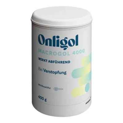 Onligol Macrogol 4000 jauhe e.liuospurkin valmistukseen, 400g Onligol Macrogol 4000 jauhe e.liuospurkin valmistukseen, 400g