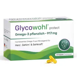 Glycowohl Omega-3 kapselit 917 mg vegaani + DHA + EPA + DPA (60 kpl)