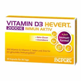 D3-vitamiini Hevert 2000 IE Immune Active kapselit, 30 kpl