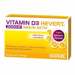 D3-vitamiini Hevert 2000 IE Immune Active kapselit, 60 kpl