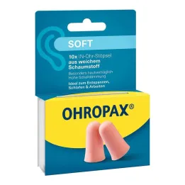 Ohropax pehmeä vaahtomuovi korvatulpat, 10 kpl