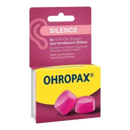 Ohropax Silence silikoniset korvatulpat, 6 kpl