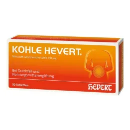 Charcoal Hevert tabletit, 30 kpl