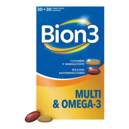 BION3 Multi + Omega-3 yhdistelmäpakkaus, 2x30 kpl