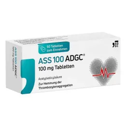 ASS 100 ADGC 100 mg tablettia, 50 kpl