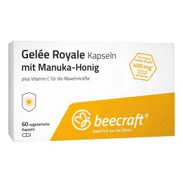 Beecraft Royal Jelly Kapselit Manuka Hunajalla, 60 kpl
